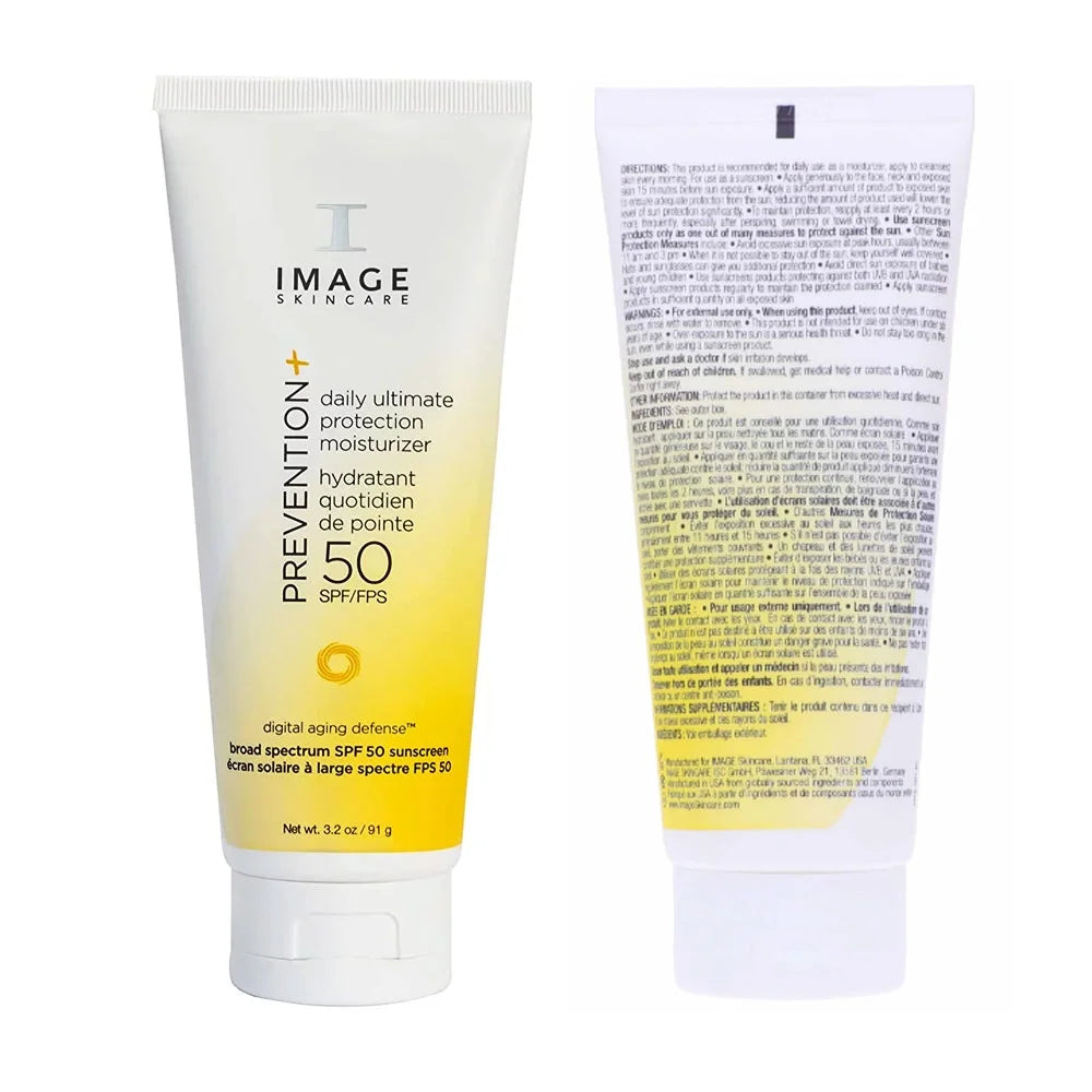 Image Skin Care Prevention+ Daily Ultimate Protection Moisturizer, SPF 50, 3.2 Oz